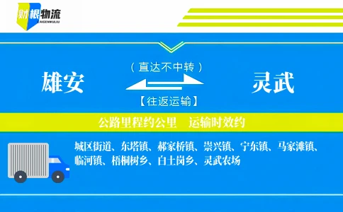 雄安到灵武物流公司