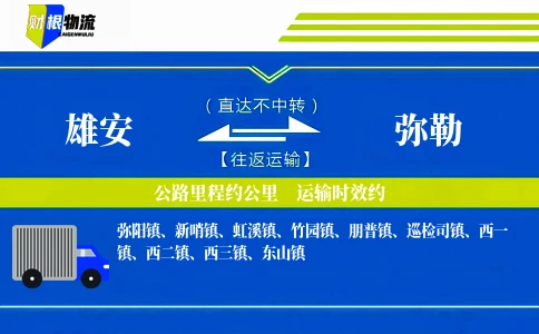 雄安到弥勒物流公司