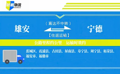 雄安到宁德物流公司