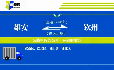 雄安到钦州物流公司