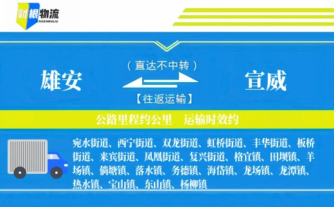 雄安到宣威物流公司