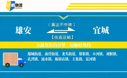 雄安到宜城物流公司
