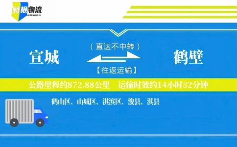 宣城到鹤壁物流公司