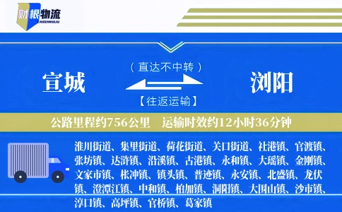 宣城到浏阳物流公司