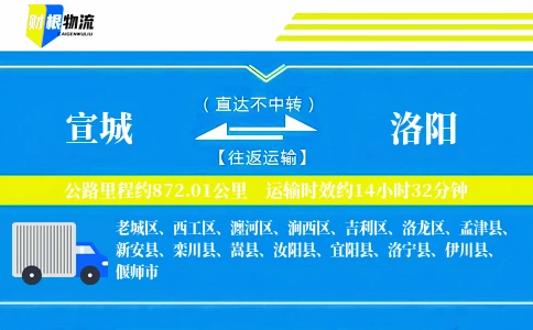 宣城到洛阳物流公司