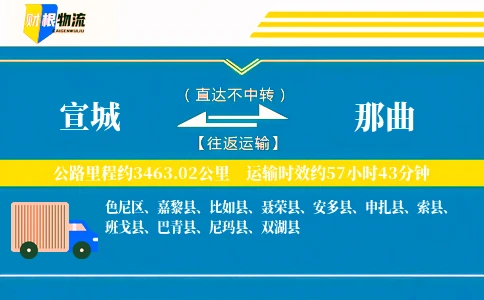 宣城到那曲物流公司