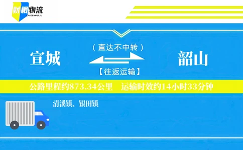 宣城到韶山物流公司