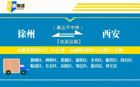 徐州到西安物流公司