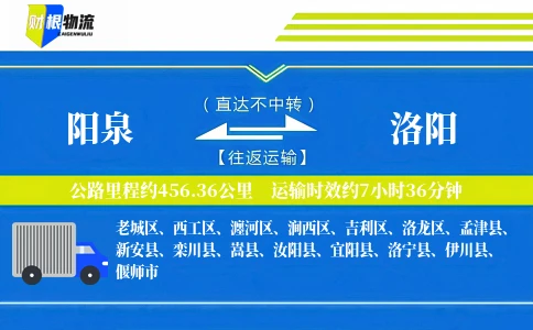 阳泉到洛阳物流公司