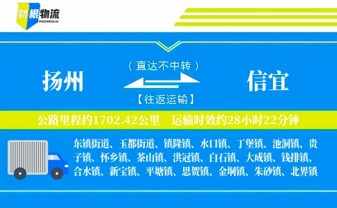扬州到信宜物流公司