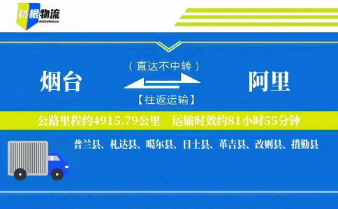 烟台到阿里物流公司