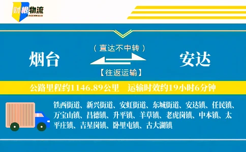 烟台到安达物流公司