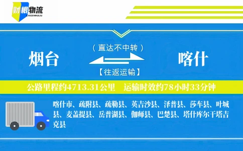 烟台到喀什物流公司
