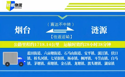 烟台到涟源物流公司