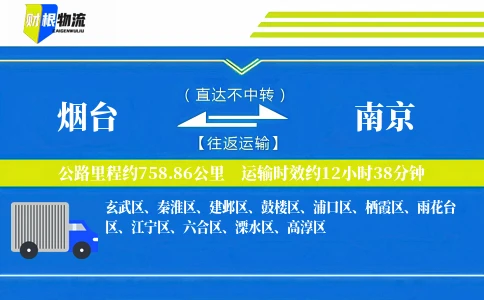 烟台到南京物流公司