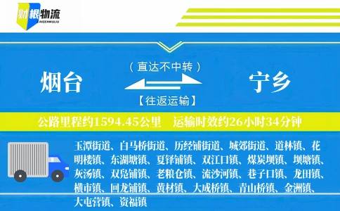 烟台到宁乡物流公司