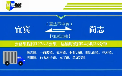 宜宾到尚志物流公司