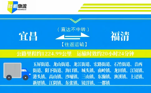 宜昌到福清物流公司