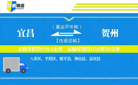 宜昌到贺州物流公司
