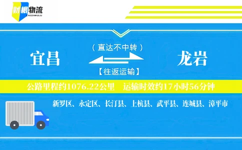 宜昌到龙岩物流公司