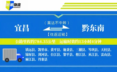 宜昌到黔东南物流公司