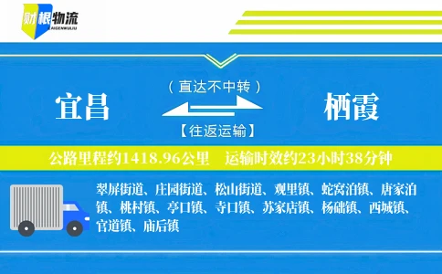 宜昌到栖霞物流公司