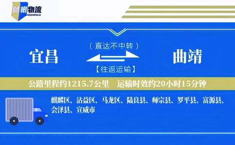 宜昌到曲靖物流公司