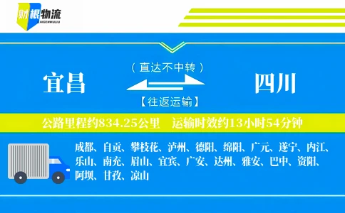 宜昌到四川物流公司