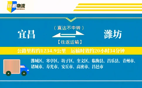 宜昌到潍坊物流公司