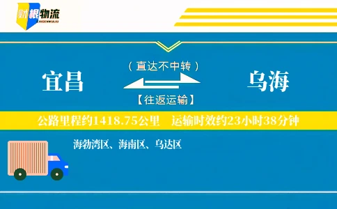 宜昌到乌海物流公司