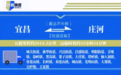 宜昌到庄河物流公司