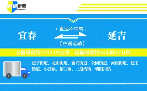 宜春到延吉物流公司