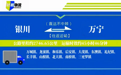 银川到万宁物流公司