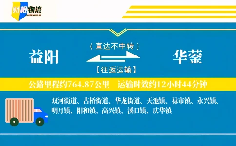 益阳到华蓥物流公司