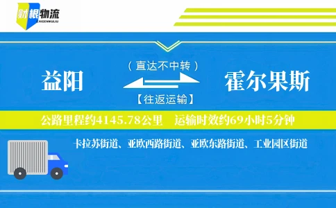 益阳到霍尔果斯物流公司