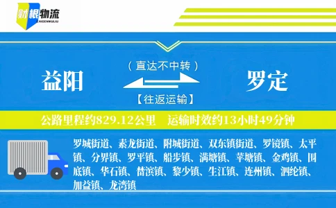 益阳到罗定物流公司