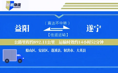 益阳到遂宁物流公司