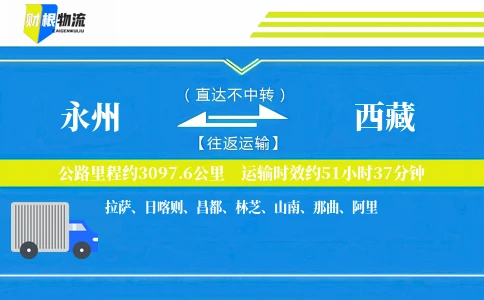 永州到西藏物流公司