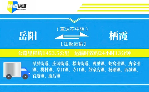 岳阳到栖霞物流公司
