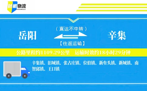 岳阳到辛集物流公司