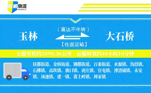 玉林到大石桥物流公司