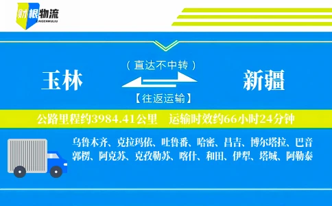玉林到新疆物流公司