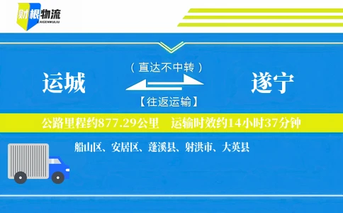 运城到遂宁物流公司
