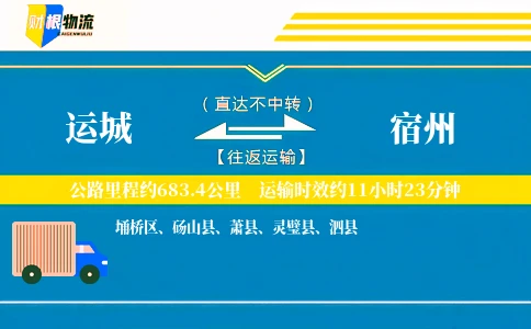 运城到宿州物流公司