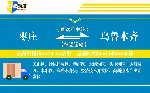 枣庄到乌鲁木齐物流公司