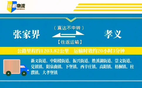 张家界到孝义物流公司