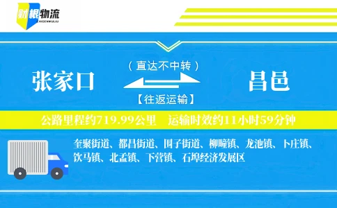张家口到昌邑物流公司