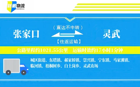 张家口到灵武物流公司