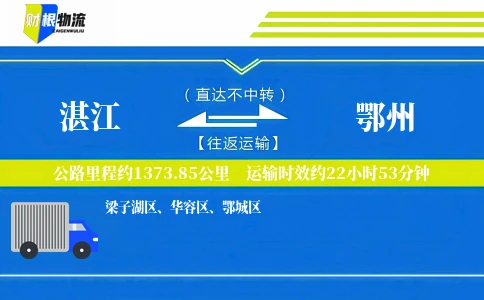湛江到鄂州物流公司