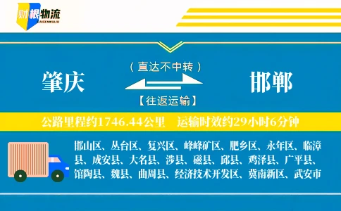 肇庆到邯郸物流公司